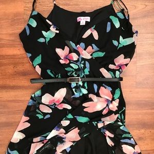 High-low floral summer dress